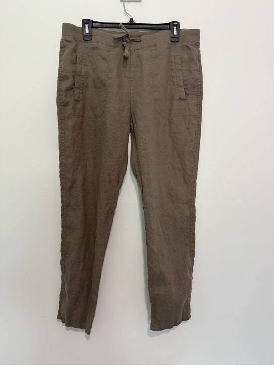 James Perse Pants - JAMES PERSE Beige 100% Linen Drawstring Utility Pants Sz 3